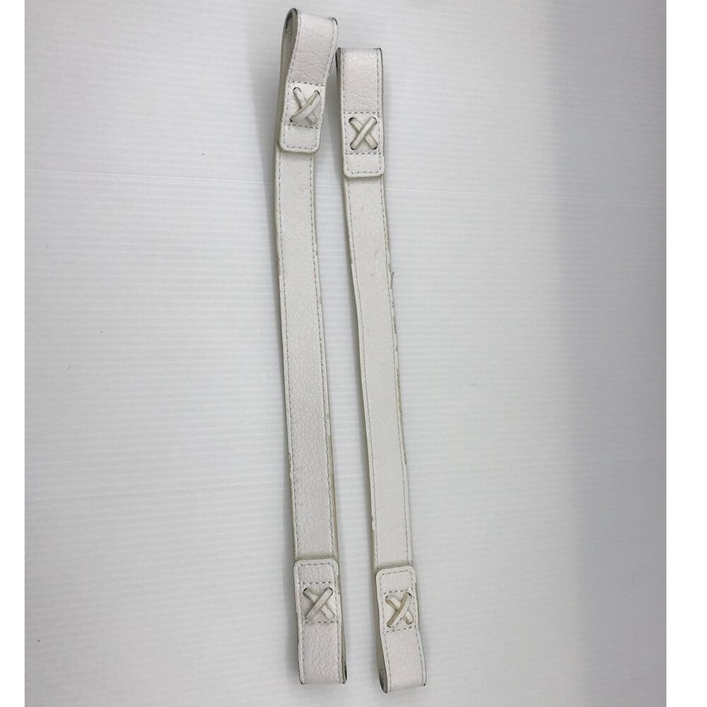 Miche White Demi Short Flat Handles Set Handbag Retired NWOT Defect